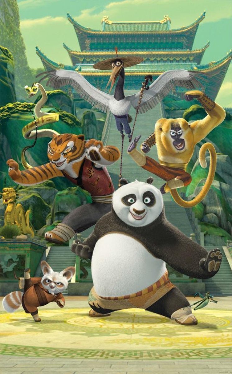 Walltastic Kinderbehang Kung Fu Panda - - 152 x 244 cm