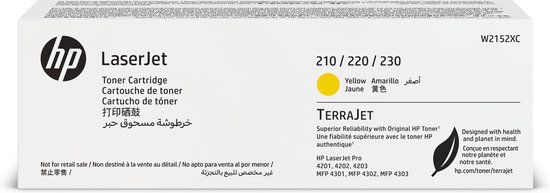 HP 220X (W2202X) Toner Cartridge - Yellow - High Yield