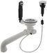Blanco Draaiknop retrofitset 3 1/2 inch passend bij blanco spoelbakken, verchroomd roestvrij staal