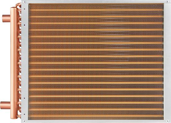 VEVOR 45,72x50,8cm Warmtewisselaar 3-rijen 9,53mm koper Aansluitingen 242 Lamellen