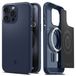 Spigen Mag Armor Hoesje Geschikt voor Apple iPhone 15 Pro Max MagSafe Blauw