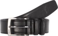 JOOP! Leren riem Double Quilted Coll. Belt 3,5 CM W95 Black zwart