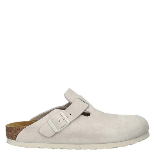 Birkenstock suède clogs ecru
