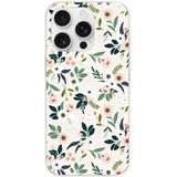 Apple iPhone 16 Pro Flowers Bedrukt Siliconen Hoesje