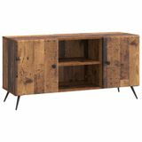 vidaXL TV-kast 102 x 34,5 x 50 cm Oud hout Bewerkt hout