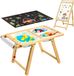 VEVOR Sensorische Tafel, 7-in-1 Kindertafel, Activiteitentafel/Schilderezel van Hout met Dubbelzijdig Schoolbord, Opbergdozen, Speelzand- & Watertafel, voor Kinderen van 3-6 Jaar