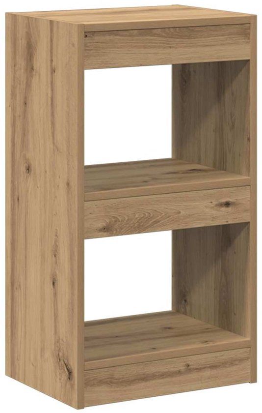 vidaXL Salontafel 102x55,5x40 cm bewerkt hout artisanaal eikenkleur