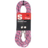 Stagg SGC6VT PK 6 m S-serie Tweed Jack naar Jack Instrument Kabel - Roze