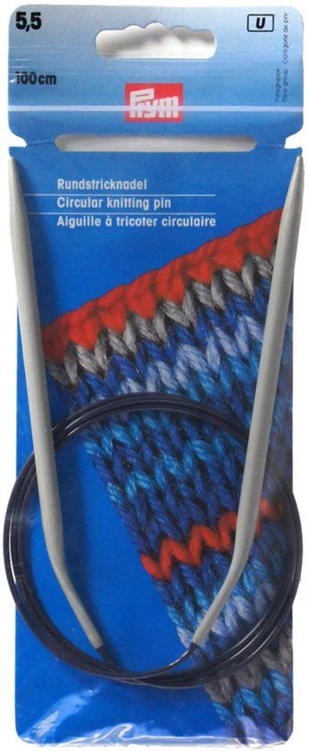 Prym Rondbreinaalden 5.5mm Grijs Kunststof/Metaal/Hout 100 cm