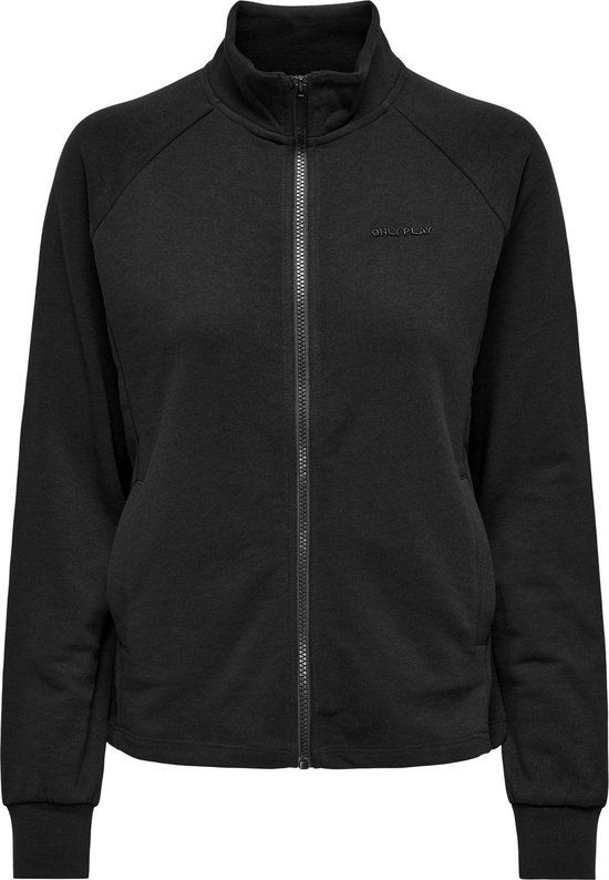 ONLY PLAY ONPMELINA LIFE HN FZ LS SWT NOOS Dames Trui - Zwart - Maat XL