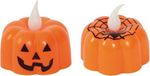 Fiestas Guirca Bougie citrouille LED 4 cm Orange