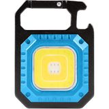Högert Technik Oplaadbare mini-led-zaklamp 580 lm met 7 lichtmodi, USB-C, magneetvoet, karabijnhaak, flesopener en 500 mAh batterij voor werk, outdoor, camping