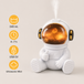 NONE Ultrasone luchtbevochtiger, astronautmodel, 240 ml, USB 5V, met sfeerverlichting in de vorm van een sterrenhemel, maakt een stille, koude nevel, gaat 4-7 uur mee, decoratieve diffuser voor op het