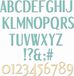 dierencirkels Sizzix Thinlits snijmal Stylized Alphabet