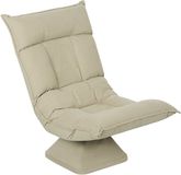 Homcom Vloerstoel, stof met fluweellook, 70 x 62 x 95 cm, beige