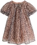Next - Meisjes - Mesh jurk met korte mouwen - Dierenprint
