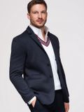 OMBRE Blazer - Slim Fit - Lange Mouw - Knopen Marine M