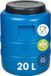 Garronda 20L Blauw Kunststof Vat met wijde hals