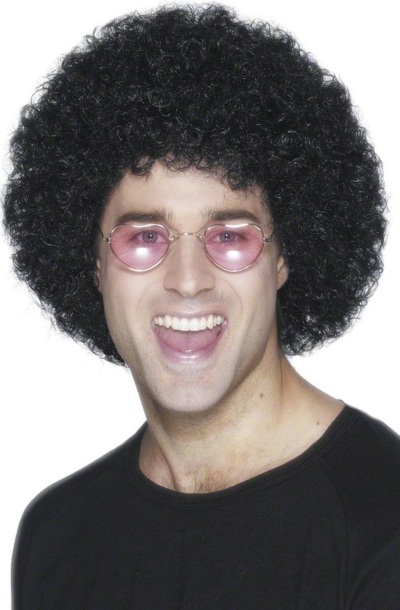 Smiffys Dressing Up & Costumes | Costumes - 70s Disco Fever - Afro Wig, Economy