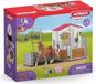 SCHLEICH Horse Club 72177 Aire de lavage pour jouets avec cheval et cavalier, jument Hanovrienne, 13 accessoires, à partir de 5 ans
