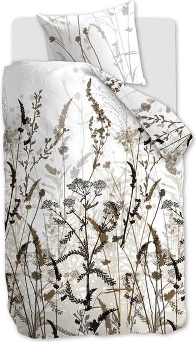 Beddinghouse Grasses Dekbedovertrek - Eenpersoons - 140x200/220 cm - Natural - Katoen - Beige