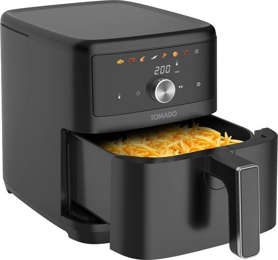 Tomado TAF6001B Heteluchtfriteuse 6 l Zwart, Zilver