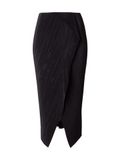Calvin Klein Plisse Bias Seam Midi Skirt Black