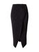 Calvin Klein Plisse Bias Seam Midi Skirt Black