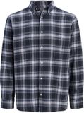 Jack & Jones Overhemd Regular Fit Geruit Lange Mouw Katoen Navy Blazer XXL