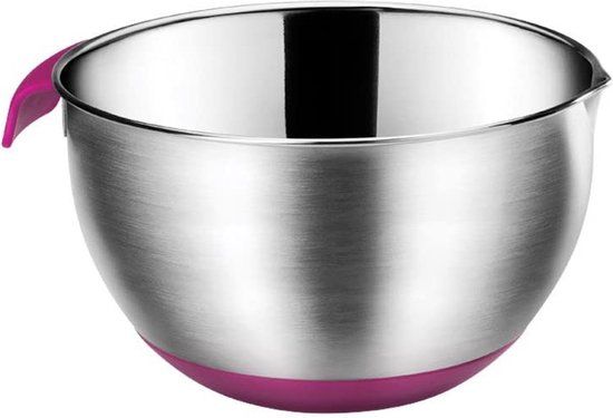 Metaltex Dolceforno Mengkom - 2.8L - RVS - Zilver/Paars - 20cm