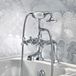 Hudson Reed Earlham robinet de bain avec douchette style Art déco années 20 - Chrome