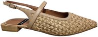 Angel Alarcon Imelda 26002 530B Rafia Camello Slingbacks Beige Leer Dames