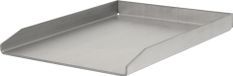 BBQ-Toro Plaque de cuisson en acier inoxydable | 30 x 40 cm | Plancha BBQ adaptée pour Weber Grill | rectangulaire | universelle et massive | plaque de cuisson pour charbon de bois et gaz