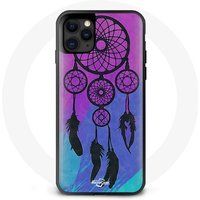 Maniacase Hoesje voor iPhone 11 Pro Max Dream Catcher Tekening Paars