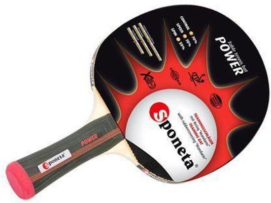 Sponeta Power tafeltennisbatje - Zwart