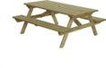 Talen Buitenmeubelen Table de pique-nique - 180x160 cm - Bois - Vert