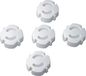 H+H Protections de prise Blanc Plastique 5 pièces