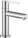 Sans marque Robinet de lavabo eau froide Laiton Chrome/Noir