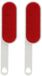 Gerimport Brosse à vêtements - 2x - L25 cm - blanc/rouge - brosse anti-peluches - pliable