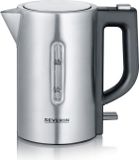 SEVERIN Bouilloire de voyage WK3647, 0,5 litre, 1100 W, tension commutable 115/230 V, acier inoxydable et noir