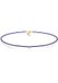 Elli Halsketting Halve maan astro trend beads 925 zilver verguld