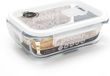 Pebbly Vershoudbox, Borosilicaat Glas, Rechthoekig, 650 ml