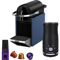 De'Longhi Nespresso Pixie EN127.BL + Pierre Milk Frother