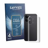 Savvies - Screenprotector voor Xiaomi Poco X8 Pro Max (Achterkant) - Folie Beschermfolie transparant volledig dekking 4 Stuks