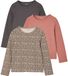 Vertbaudet Set van 3 meisjes T-shirts met lange mouwen