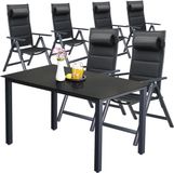 Casaria Tuinset Bern - 7-delig Aluminium - Antraciet