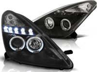 Viking Choice AP Onderdelen B.V. Koplampen dual halo rims TOYOTA CELICA T230 99-05 ANGEL EYES ZWART