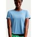 Nike Tempo Hardloopshirt Dames - blauw, zilver, Maat XL