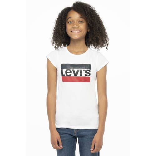 Levi's Kids T-shirt with logo white/red/dark blue