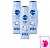 NIVEA Classic Care Shampoo - 250 ml - 3 pièces
